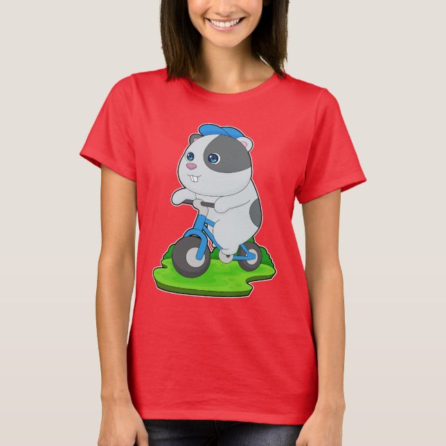 Camiseta Bicicleta de Hamster (Frente)
