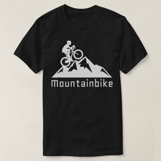 Camiseta bicicleta de montanha (Frente do Design)