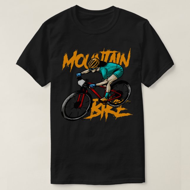 Camiseta bicicleta de montanha 2 (Frente do Design)