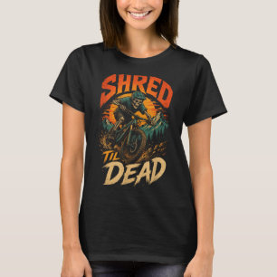 Camiseta Bicicleta de Montanha Halloween Desce Até o Govern