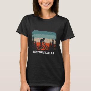 Camiseta Bicicleta de Montanha Retro Pôr do Sol Vintage Ben