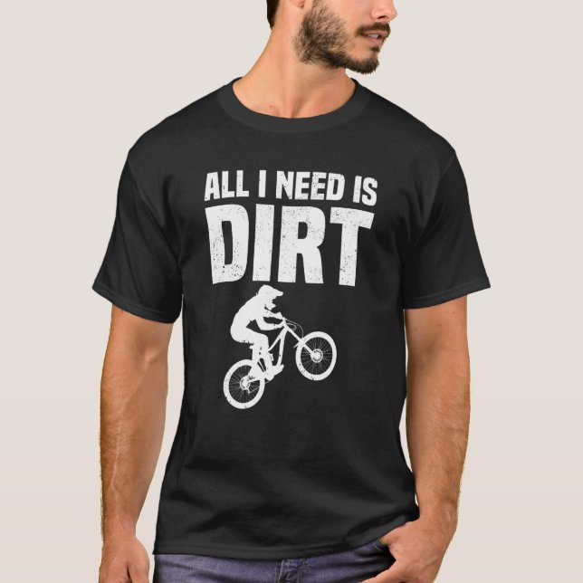 Camiseta Bicicleta De Montanha Tudo O Que Preciso É Bicicle (Frente)