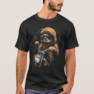 Camiseta Bicicleta de Motocicleta de Lenta Diversão Illustr