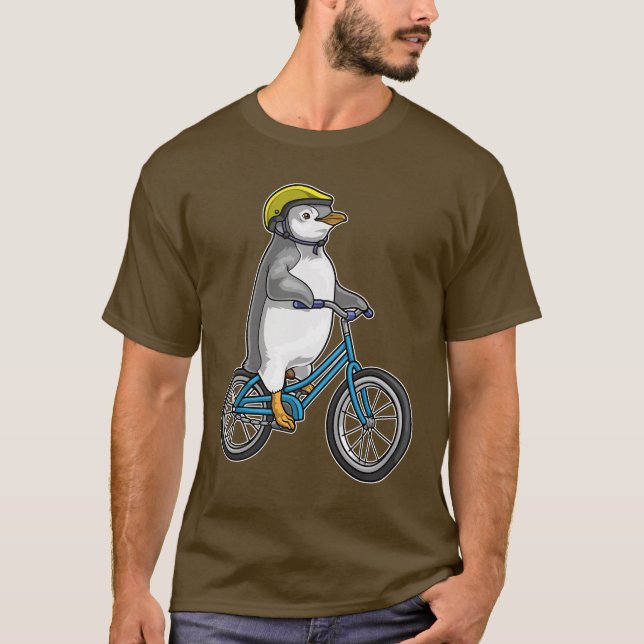 Camiseta Bicicleta de pinguim (Frente)