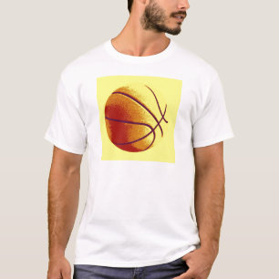 Camiseta Bicicleta de Pop de Arte Amarelo Laranja