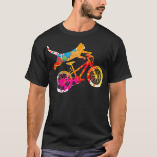 Camiseta Bicicleta de Ridículo de Gato Retrogradiente para