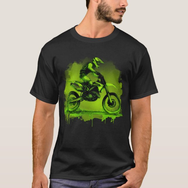 Camiseta Bicicleta de Terra Cor Água Verde (Frente)