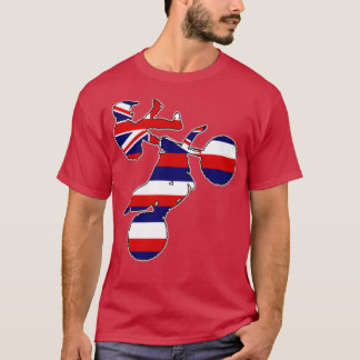 Camiseta Bicicleta de terra da bandeira do Havaí