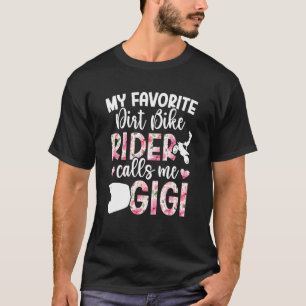 Camiseta Bicicleta de terra Gigi Orgulhosa Gigi de um pilot