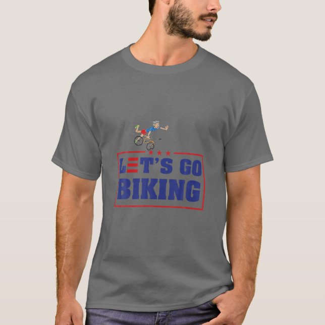 Camiseta Bicicleta De vamos, Bicicleta De Biden, Fa De Bide (Frente)