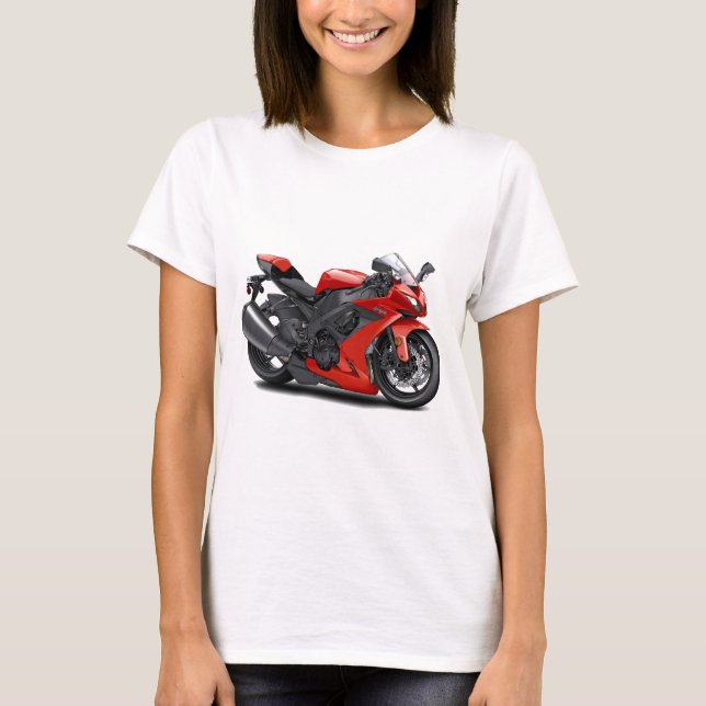 Camiseta Bicicleta do vermelho de Ninja (Frente)