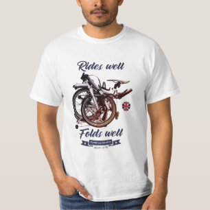 Camiseta Bicicleta dobrada. Corre bem, dobra bem.