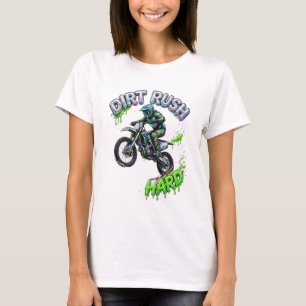 Camiseta Bicicleta dura corrida de terra