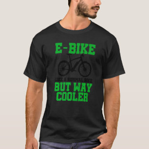 Camiseta Bicicleta Elétrica Como Uma Bicicleta Normal Mas M