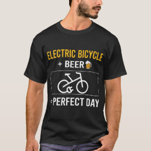 Camiseta Bicicleta Elétrica E Bike Ebike para o Dia da Cerv