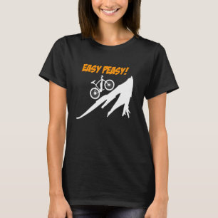 Camiseta Bicicleta Elétrica EASY PEASY Ciclista de E-Bike E