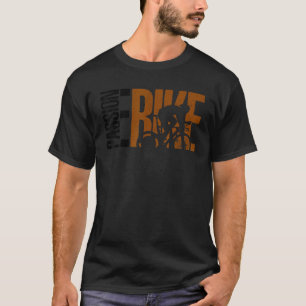 Camiseta Bicicleta elétrica gráfica de paixão Bicicleta de