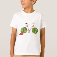 Bicicleta Engraçada com Rodas de Melancia