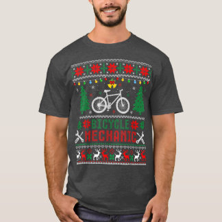 Camiseta Bicicleta Engraçada Mecânica Feia de Natal