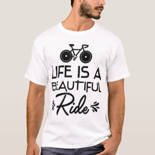 Camiseta Bicicleta Engraçado A Vida É Uma Linda Corrida