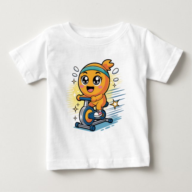 Camiseta Bicicleta Ergométrica de Exercícios de Ciclismo La (Frente)