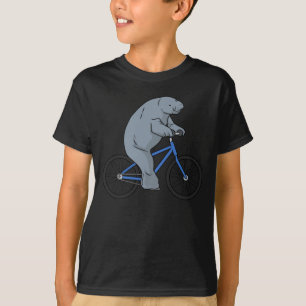 Camiseta Bicicleta Funny Manatee Oferece Bicicleta Manatead