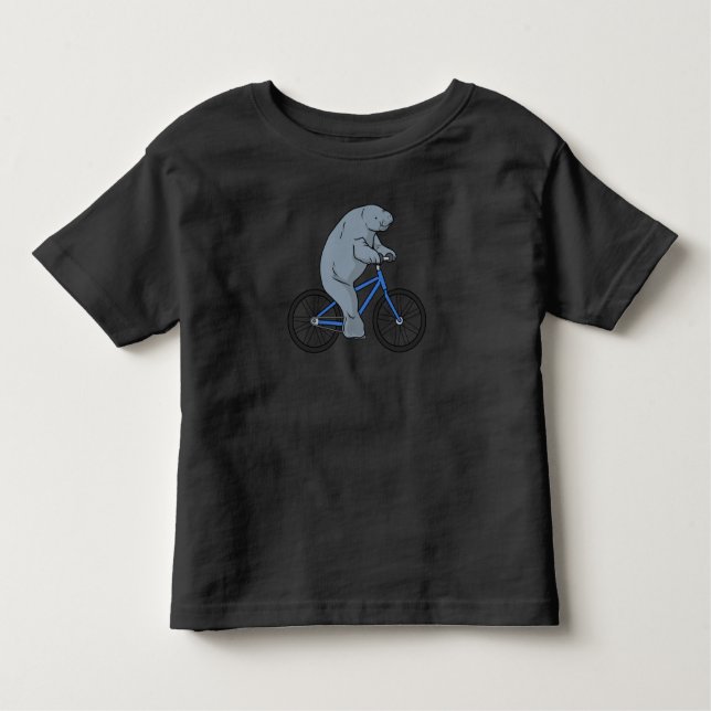 Camiseta Bicicleta Funny Manatee Oferece Bicicleta Manatead (Frente)