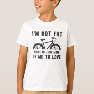 Camiseta Bicicleta Gorda Eu não sou Fat Love Bike MTB Biker