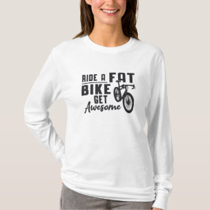 Camiseta Bicicleta Gorda Passeia Uma Bicicleta Gorda Engraç