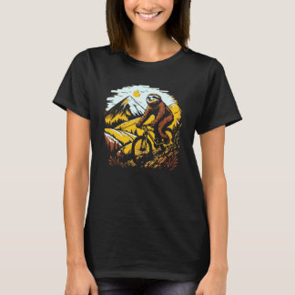 Camiseta Bicicleta Lenta e Bicicleta das Montanhas Sloth Bi