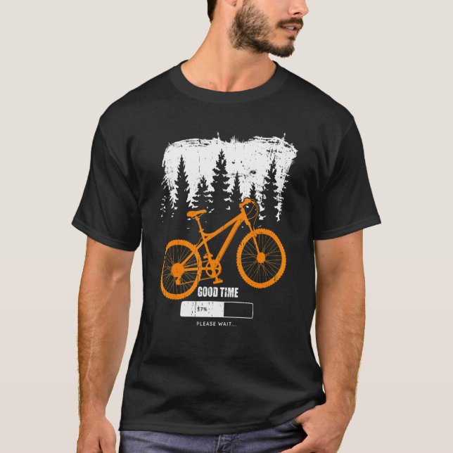Camiseta Bicicleta Montanha Biker em Bom Tempo (Frente)