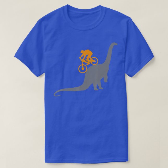 Camiseta Bicicleta Montanha Dinosaur Dino Bike (Frente do Design)