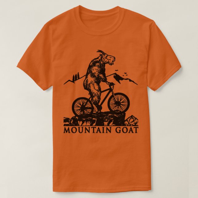 Camiseta Bicicleta Montanha Montanha de Cabra de Montanha (Frente do Design)
