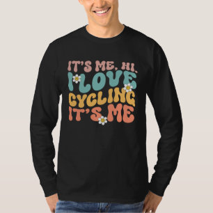 Camiseta Bicicleta Mulheres Meninas Amam Bicicleta Ciclista