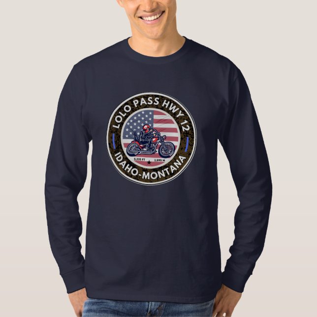 Camiseta Bicicleta Oregon na estrada de passagem (Frente)
