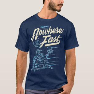 Camiseta Bicicleta Papel de carta Engraçada Não Indo Em L