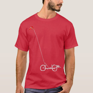 Camiseta Bicicleta Recente com Sinalizador de Segurança