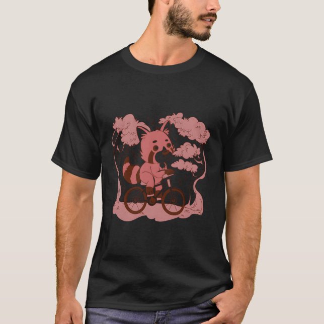 Camiseta Bicicleta Red Panda Riding (Frente)