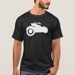 Camiseta bicicleta retro no branco