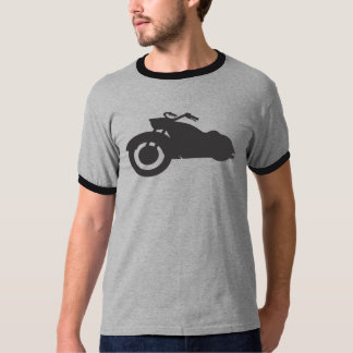 Camiseta bicicleta retro no preto