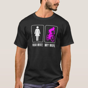 Camiseta Bicicleta Rodoviária Andando Ciclografando Esposa