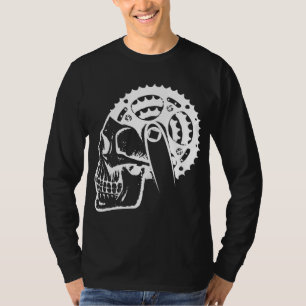 Camiseta Bicicleta Skeleton Ciclo Humor de Bike Mountain Bi