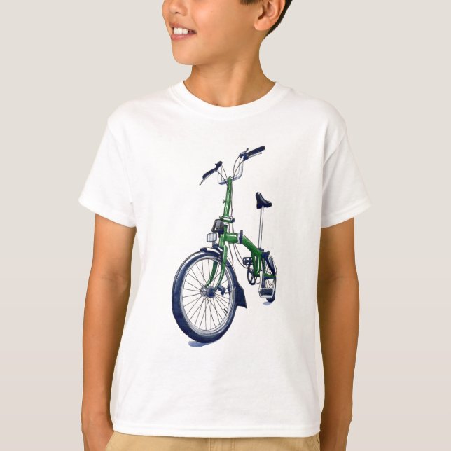 Camiseta Bicicleta verde de Brompton (Frente)