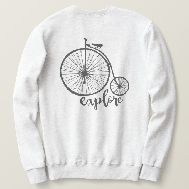Camiseta Bicicleta Vintage (Verso do Design)