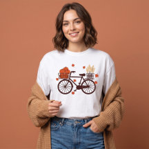Bicicleta Vintage de Outono com Abóbora na Colheit