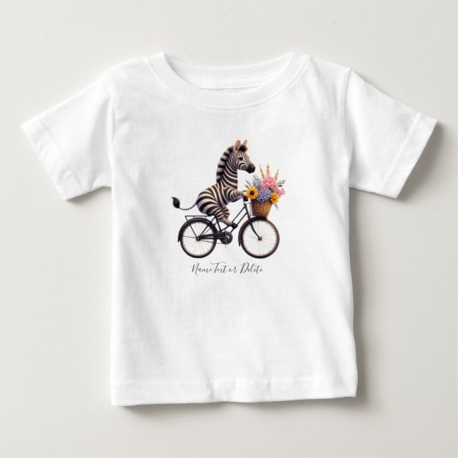 Camiseta Bicicleta Zebra Bicicleta (Frente)