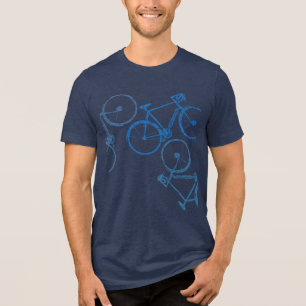 Camiseta Bicicletas Azuis inspiradas na bicicleta