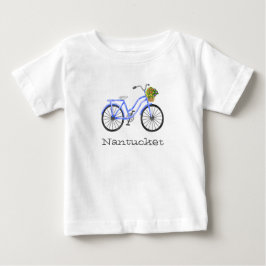 Camiseta Bicicletas Flores Férias Nantucket Souvenir Divert