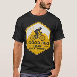 Camiseta BICICLO BOM FIXA TUDO Bicicleta Ciclista divertida