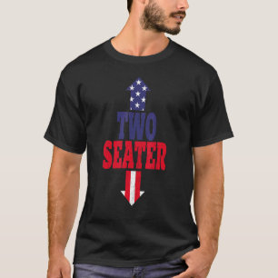 Camiseta Biciclo para Duas Pessoas Festa do Dia 4 de Julho